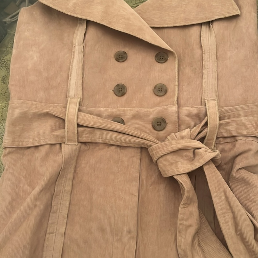 Making the Cut corduroy wide leg Halter Deconstructed Jumpsuit size Medium NWT - Picture 11 of 15